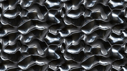 Liquid metal abstract texture in a seamless repetitive pattern perfect for modern design projects wallpapers and textiles