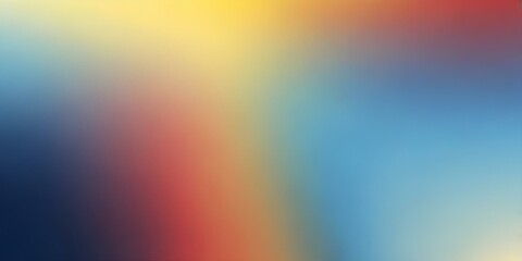 Obraz premium red yellow and blue gradient background with a smooth transition between the two colors, bright and vibrant hues create with ai