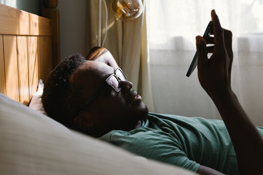 A man recording an audio message