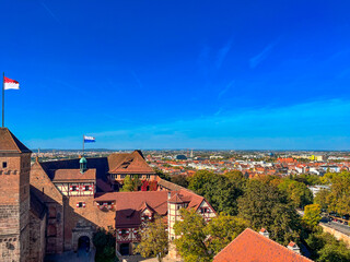 Obraz premium Frankfurt, Germany - Overlooking the suburbs