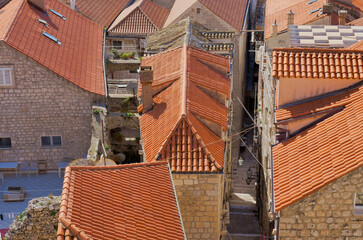 Traditional Terracotta new Roof Tiles in Dubrovnik