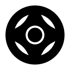 Fototapeta premium weight Solid icon