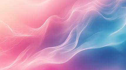 Obraz premium Abstract background with pastel colors of pink and blue, featuring soft lines