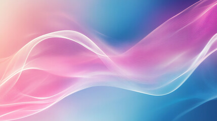 Fototapeta premium Abstract background with pastel colors of pink and blue, featuring soft lines