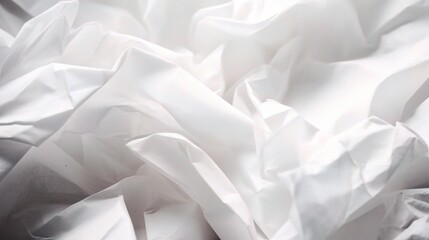Obraz premium Close-Up of White Tissue Paper Texture