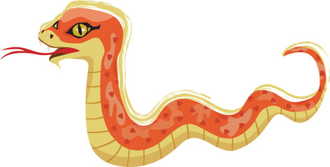 Obraz premium 巳年の蛇のイラスト