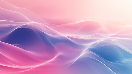 Obraz premium Abstract background with pastel colors of pink and blue, featuring soft lines