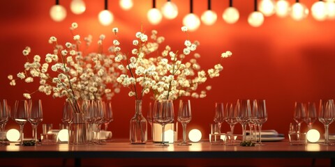 Table displaying bouquet in vase, sunlight streaming through window, casting shadows on wooden surface.