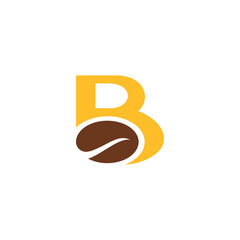 B Coffee bean logo