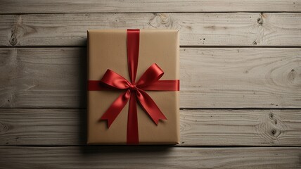 Fototapeta premium Greeting card christmas mockup with fir tree branches on dark wooden background