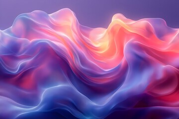 Fototapeta premium Gradient liquid abstract squared Holo Holographic background with halftone dots design Watercolor ombre gradient pattern design 3d geometric shapes background Abstract background generative AI