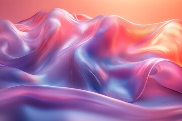 Obraz premium Gradient liquid abstract squared Holo Holographic background with halftone dots design Watercolor ombre gradient pattern design 3d geometric shapes background Abstract background generative AI