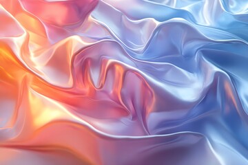 Obraz premium Gradient liquid abstract squared Holo Holographic background with halftone dots design Watercolor ombre gradient pattern design 3d geometric shapes background Abstract background generative AI