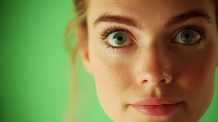 Fototapeta premium Closeup of a friendly face radiating wellness and health.