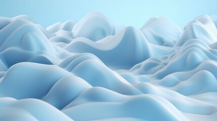 Obraz premium Abstract Blue 3D Waves and Patterns