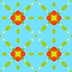 the imaginative fabric pattern or seamless pattern