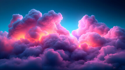 Pink and Purple Clouds Illustration