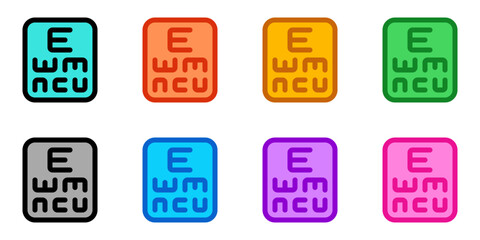 Editable eye chart vector icon. Part of a big icon set family. Perfect for web and app interfaces, presentations, infographics, etc