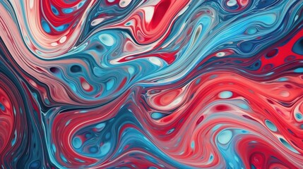 Fototapeta premium Abstract Colorful Swirl Background in Red and Blue