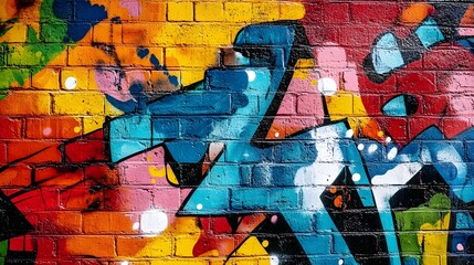 Fototapeta premium Graffiti wall Abstract colorful background. artistic pop art background backdrop