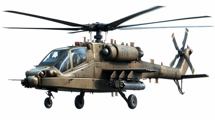 Military Helicopter 3D Illustration