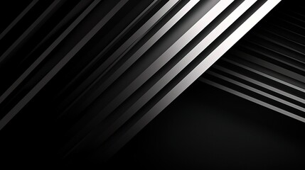 Obraz premium Modern 3D Abstract Lines on Dark Background