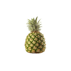 Fototapeta premium Fresh Whole Pineapple Isolated on on white background