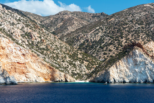 The island of Poliegos in the Cyclades archipelago