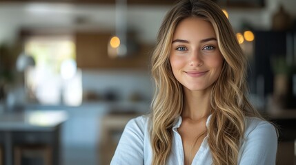 Fototapeta premium Professional Female Real Estate Agent Showcasing Properties, Representing the Dynamic Real Estate Industry with Expertise and Client Engagement