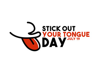 Obraz premium Stick Out Your Tongue Day. July 19.