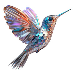 Obraz premium Colorful Hummingbird With Vibrant Feathers