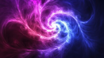 Obraz premium A striking whirlpool of vivid pink and purple hues captures the essence of the cosmos. The swirling colors evoke a sense of mystery and depth, inviting exploration into the unknown.