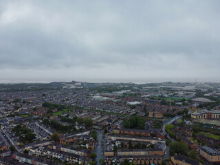 Obraz premium Cardiff City Centre and Buildings at Central Downtown and Near to Ocean Bay. The Capital City of Wales and Eleventh Largest City of United Kingdom. May 28th, 2024