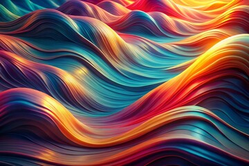 Obraz premium a colorful wave with the colors of the rainbow