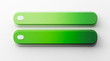 Obraz premium Smooth Green Gradient Toggle Switch Design