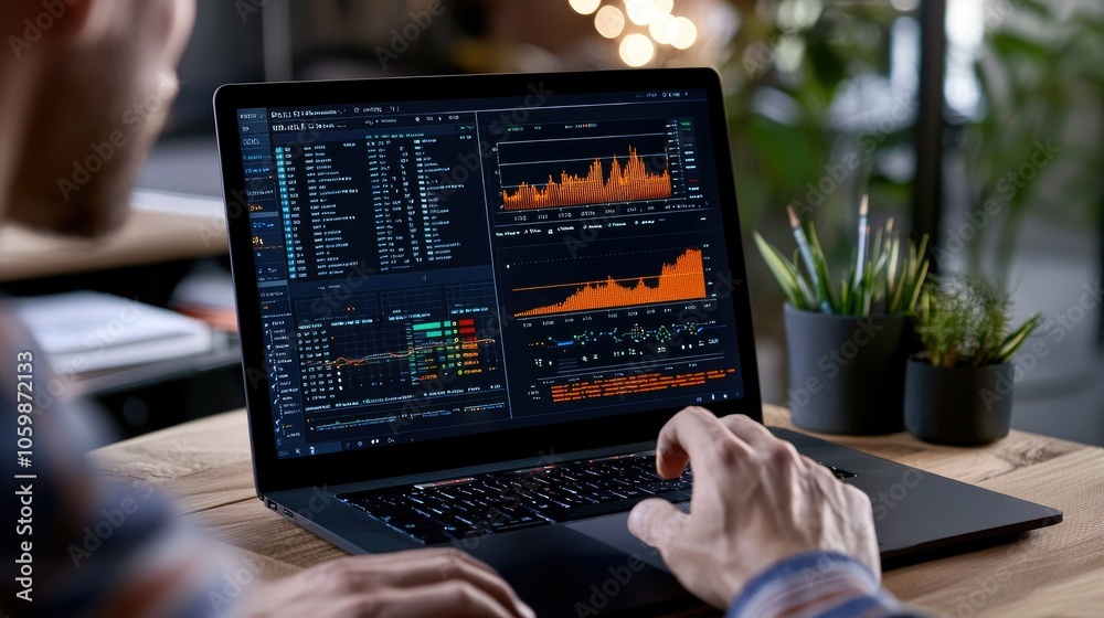 Fototapete Exploring advanced ai document analysis with interactive user interfaces for enhanced insights