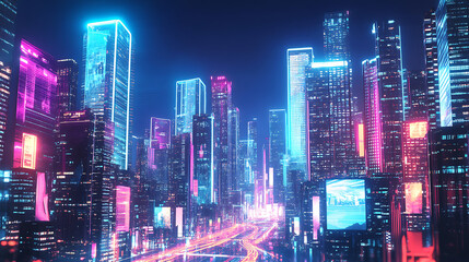 Obraz premium future city