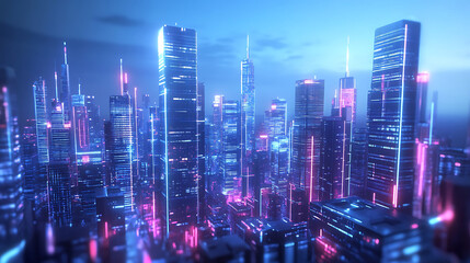 Obraz premium future city