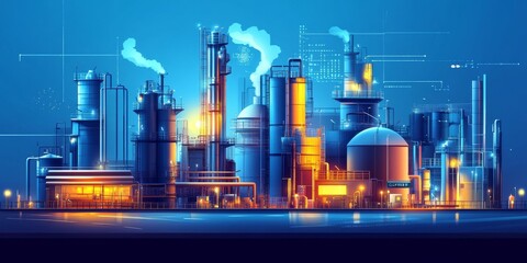 Obraz premium Industrial chemicals Illustrations, stock photos