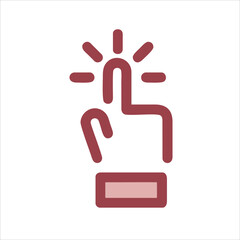 Obraz premium hand holding a button