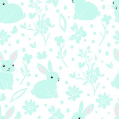 Obraz premium Easter pattern. Seamless Easter vector pattern for decoration