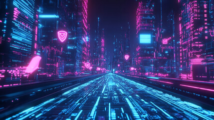 Obraz premium future city