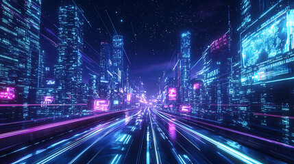 Fototapeta premium future city