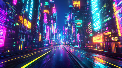 Obraz premium digital city