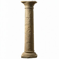 Fototapeta premium A stone column with intricate details. AI.