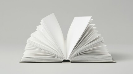 A White Book with Its Pages Spanned Open