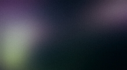 Blue purple green colors gradient background, grainy texture effect, web banner design. Abstract color flow noisy gradient, glowing colours, wave shaped, website header design