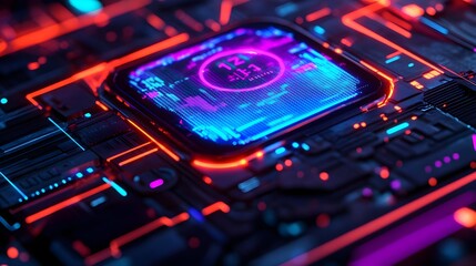 Fototapeta premium Futuristic Circuit Board