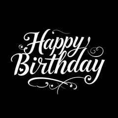 Obraz premium Happy Birthday Lettering