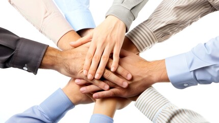 Obraz premium Hands Together: A Symbol of Unity